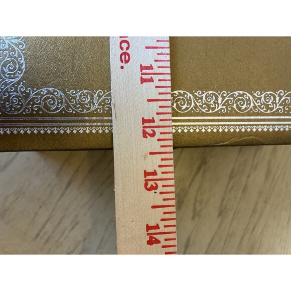 Vintage Mele & Co Jewelry 2 Tier Box Gold Tone Yellow Inside 1950s - Picture 10 of 16